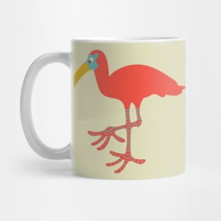 SCARLET IBIS Funny Cute Tropical Bird with Big Feet - UnBlink Studio by Jackie Tahara Mug